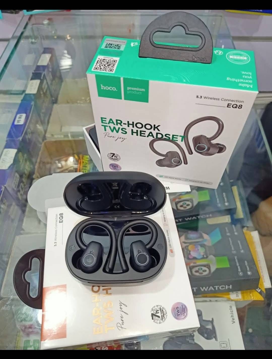 HOCO EQ8 Wireless Earbuds – Son Premium, Appels Clairs & Confort Ergonomique- 500mAh - Garantie 12 mois