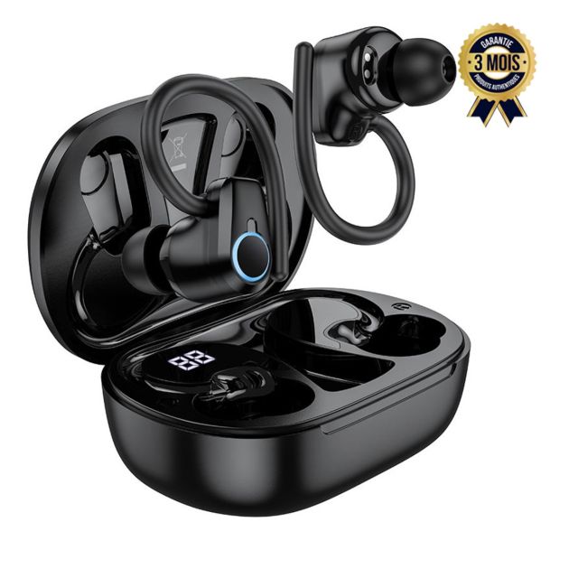 HOCO EQ8 Wireless Earbuds – Son Premium, Appels Clairs & Confort Ergonomique- 500mAh - Garantie 12 mois