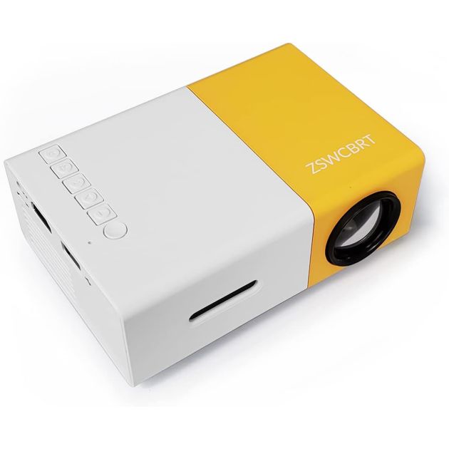 Mini projecteur portable - Micro projecteur LED 1080P -  60 pouces
